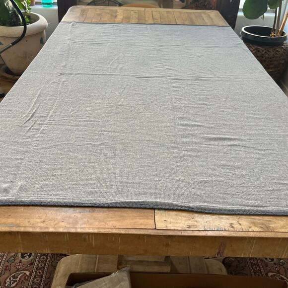 Project 62 Shower Curtain 68 x 64" 100% Cotton Blue and White Striped - Picture 5 of 10